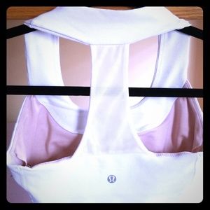 Lululemon white workout top